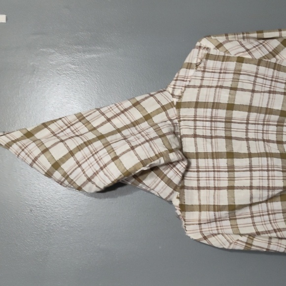 Free People Hooded Plaid Pullover size small - Picture 5 of 8